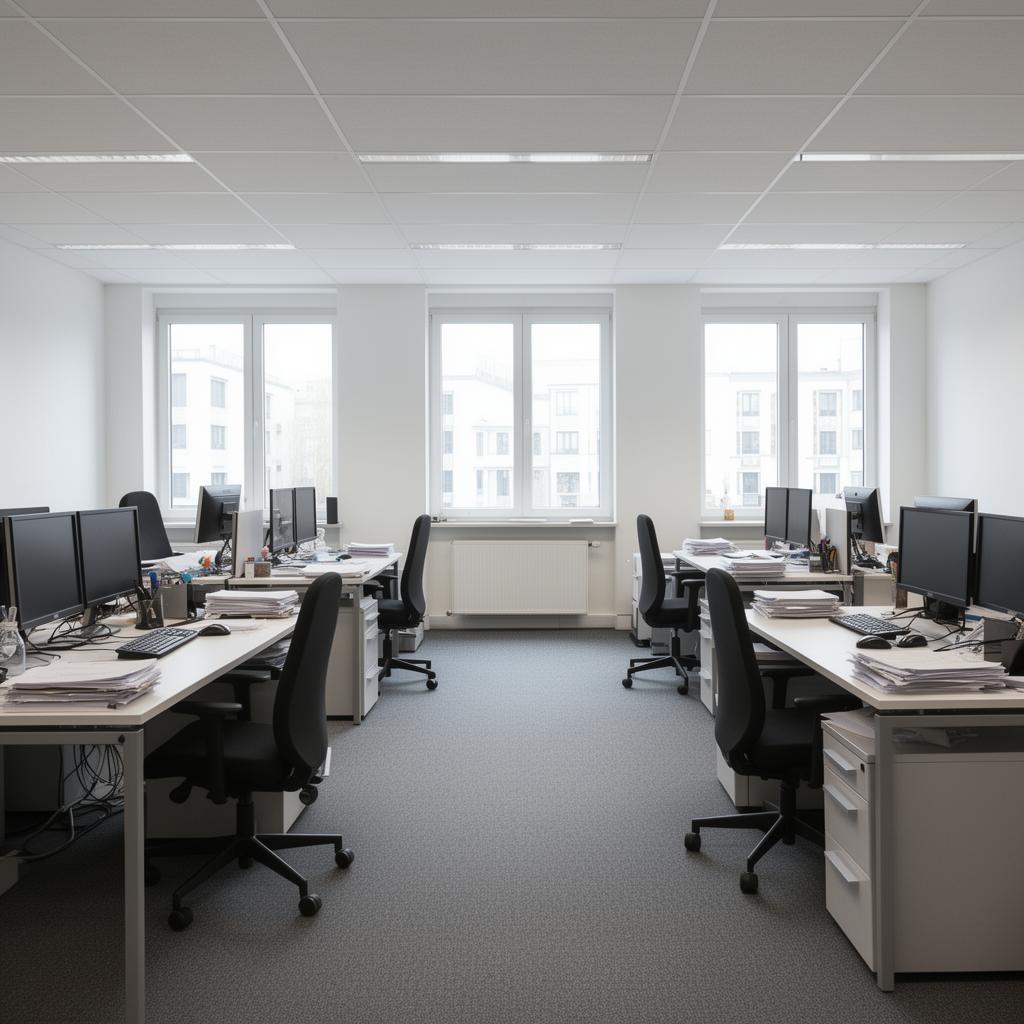 Vorher – vollgestellter Raum