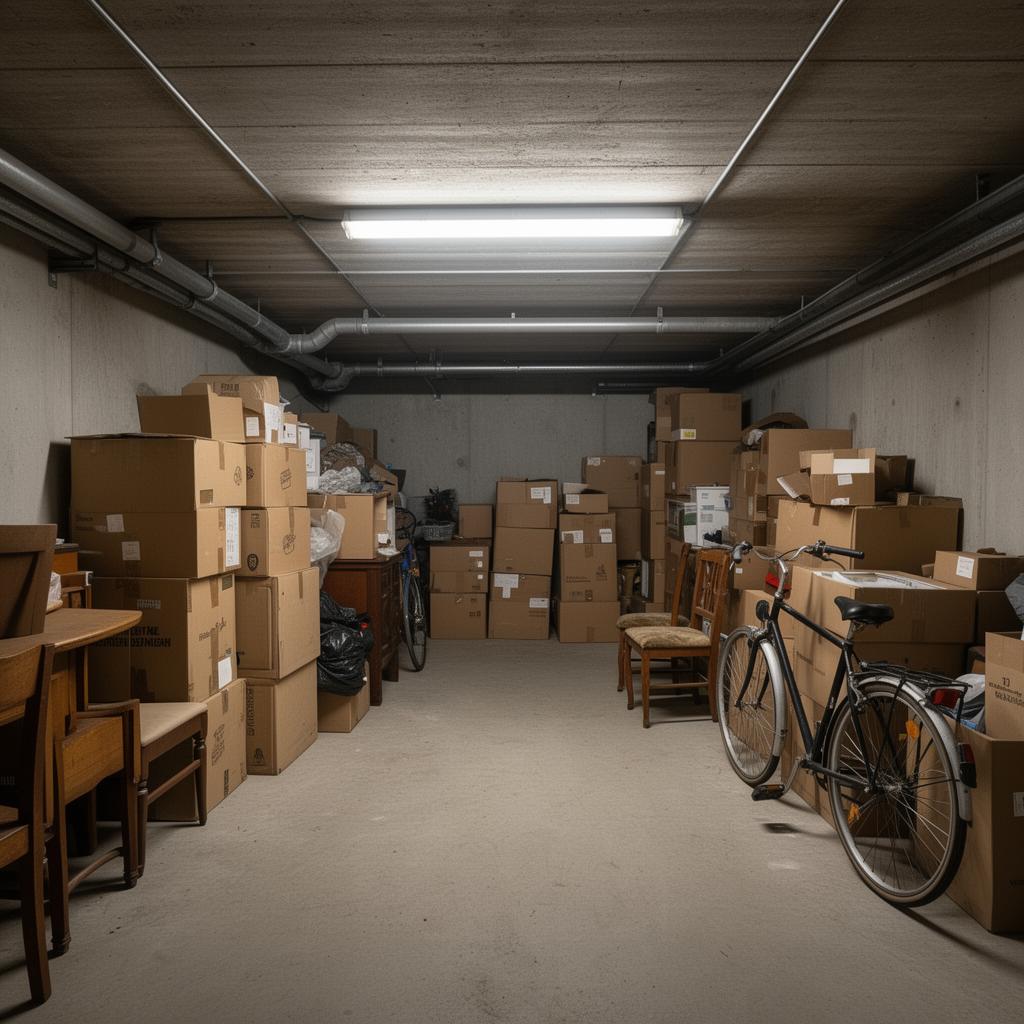 Vorher – vollgestellter Raum